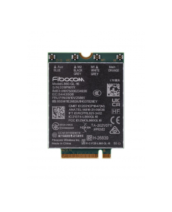 lenovo Moduł ThinStation Fibocom L860-GL-16 XMM7560 CAT16 4G PCIE M.2 3042 WWAN