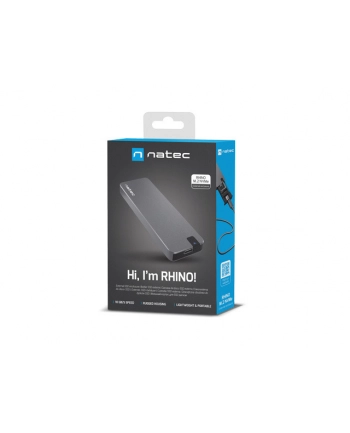 natec Kieszeń zewnętrzna SSD Rhino M.2 NVME USB-C 3.1 Gen 2 aluminium nr 1