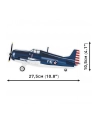 COBI 5731 Historical Collection WWII Samolot myśliwski pokładowy US Navy Grumman F4F Wildcat 375 klocków - nr 5