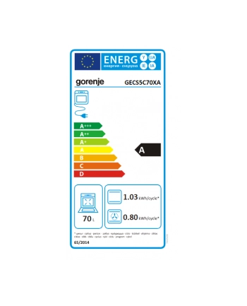 gorenje Kuchnia ceramiczna GECS5C70XA nr 2