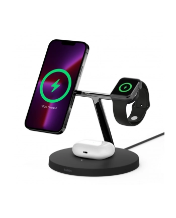 belkin Bezprzewodowa podstawka ładująca BOOST CHARGE PRO 3w1 MagSafe czarna
