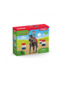 Schleich 42576 Kowbojka i wyścig wokół beczek Farm World - nr 17