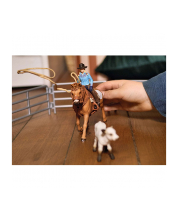 Schleich 42577 Kowbojki i łapanie na lasso Farm World