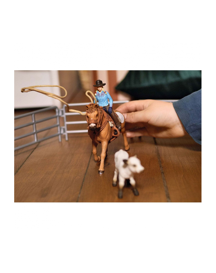 Schleich 42577 Kowbojki i łapanie na lasso Farm World główny