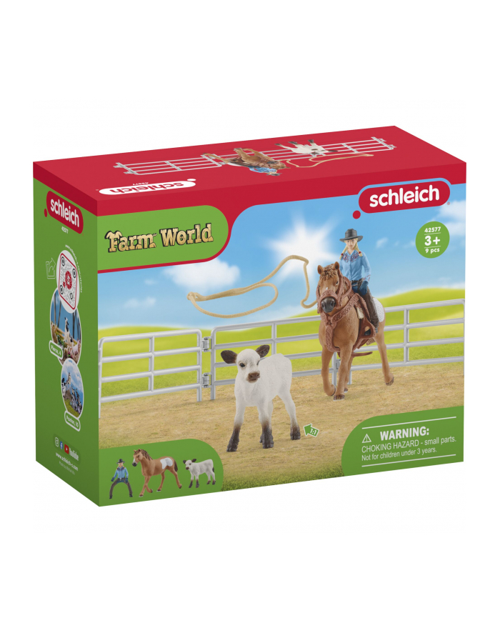 Schleich 42577 Kowbojki i łapanie na lasso Farm World główny