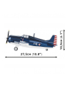 COBI 5731 Historical Collection WWII Samolot myśliwski pokładowy US Navy Grumman F4F Wildcat 375 klocków - nr 6