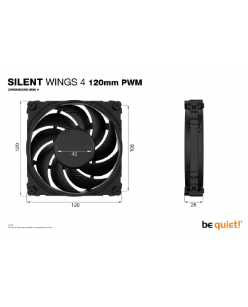 be quiet! Wentylator Silent Wings 4 120mm PWM