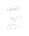 techly Mobilny stojak do TV 32-70 cali 40 kg regulowany - nr 7