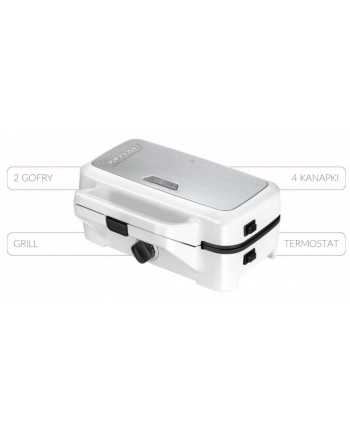 mpm Opiekacz do kanapek/gofrownica/grill 3w1 MOP-33M