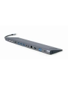 gembird Hub USB-C HDMI GbE 3xUSB 3.1 2xUSB 2.0 2xUSB-C USB-C PD Card VGA - nr 7