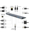 gembird Hub USB-C HDMI GbE 3xUSB 3.1 2xUSB 2.0 2xUSB-C USB-C PD Card VGA - nr 9