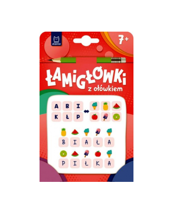 aksjomat Łamigłówki z ołówkiem 7+. Książeczka różowa nr 1