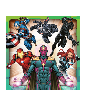 Puzzle 3x49el Avengers Marvel 080403 Ravensburger