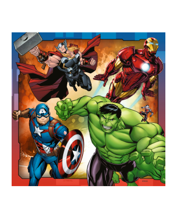 Puzzle 3x49el Avengers Marvel 080403 Ravensburger