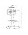 techly Mobilny stojak do tv 37-70 cali 50kg, dwie półki - nr 15