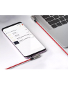 aukey CB-CMD37 Red OEM nylonowy kabel USB C - USB C | 1m | 3A | 60W PD | 20V - nr 4
