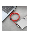 aukey CB-CMD37 Red OEM nylonowy kabel USB C - USB C | 1m | 3A | 60W PD | 20V - nr 9