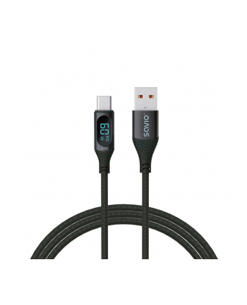 savio Kabel USB z wyświetlaczem, 60W, 1m, CL-172