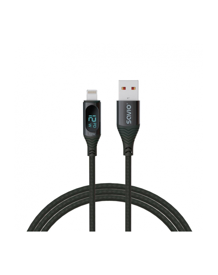 savio Kabel USB z wyświetlaczem, 12W, 1m, CL-173 główny