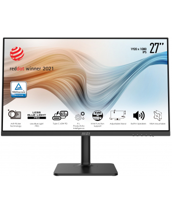 msi Monitor Modern MD272P 27 cali IPS/LED/FHD/4ms/75Hz