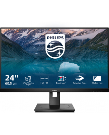 philips Monitor 23,8 cali 242S9JML VA DVI HDMI DP Pivot