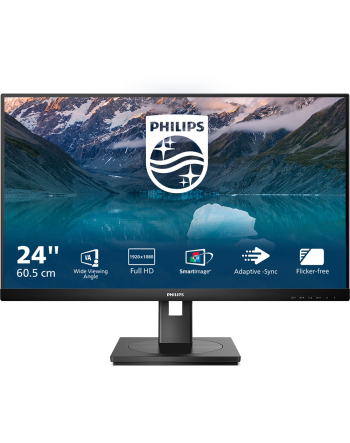 philips Monitor 23,8 cali 242S9JML VA DVI HDMI DP Pivot główny