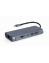 gembird Adapter USB-C Hub USB-C PD GbE VGA HDMI 3xUSB 3.1 card audio - nr 7