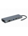 gembird Hub USB-C HDMI DP VGA 4xUSB 3.1 USB-C PD audio card reader GbE - nr 1