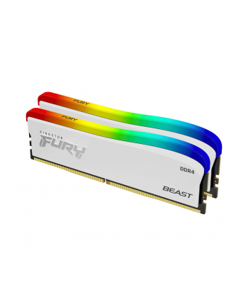 kingston Pamięć DDR4 Fury Beast RGB 32GB(2*16GB)/3200 CL16 biała