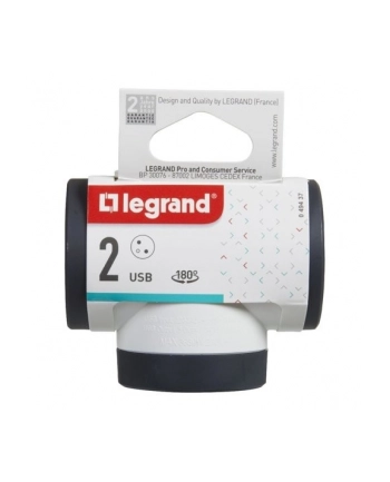 legrand Rozgałęziacz  obczerwonyowy 2xP+Z +USB AC-B/C nr 2