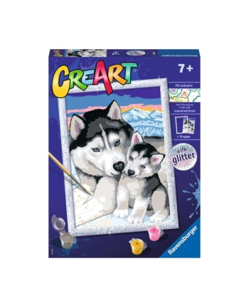 Malowanka CreArt dla dzieci: Husky 202157 RAVENSBURGER malowanie po numerach nr 2