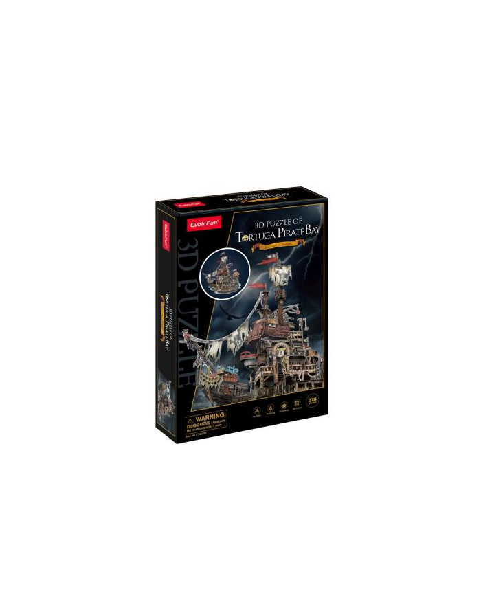 dante Puzzle 3D Zatoka Piratów LED T4039h Cubic Fun 24039 główny