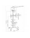 techly Stojak mobilny do tv 32-70 cali 70kg biały - nr 14