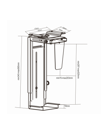 ART D-ESKTOP HOLD-ER FOR PC CASING M-01