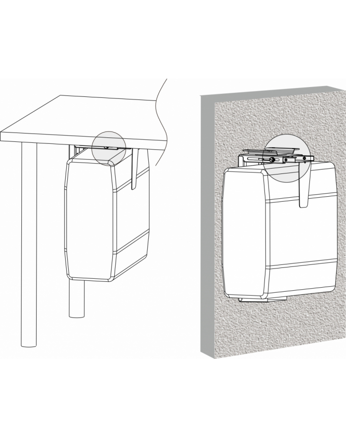 ART D-ESKTOP HOLD-ER FOR PC CASING M-01 główny