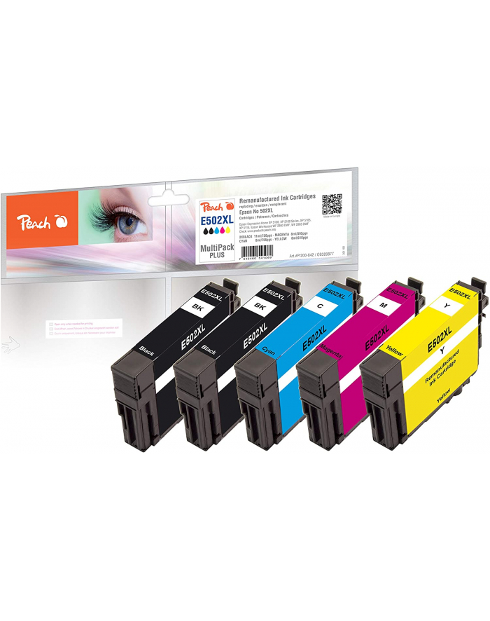 Peach Ink Economy Pack Plus PI200-842 (compatible with Epson 502XL) główny