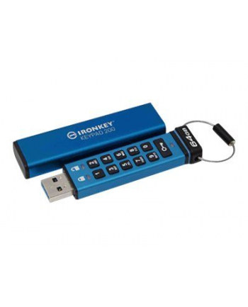 KINGSTON 64GB IronKey Keypad 200 FIPS 140-3 Lvl 3 Pending AES-256 Encrypted