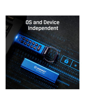 KINGSTON 64GB IronKey Keypad 200 FIPS 140-3 Lvl 3 Pending AES-256 Encrypted nr 1