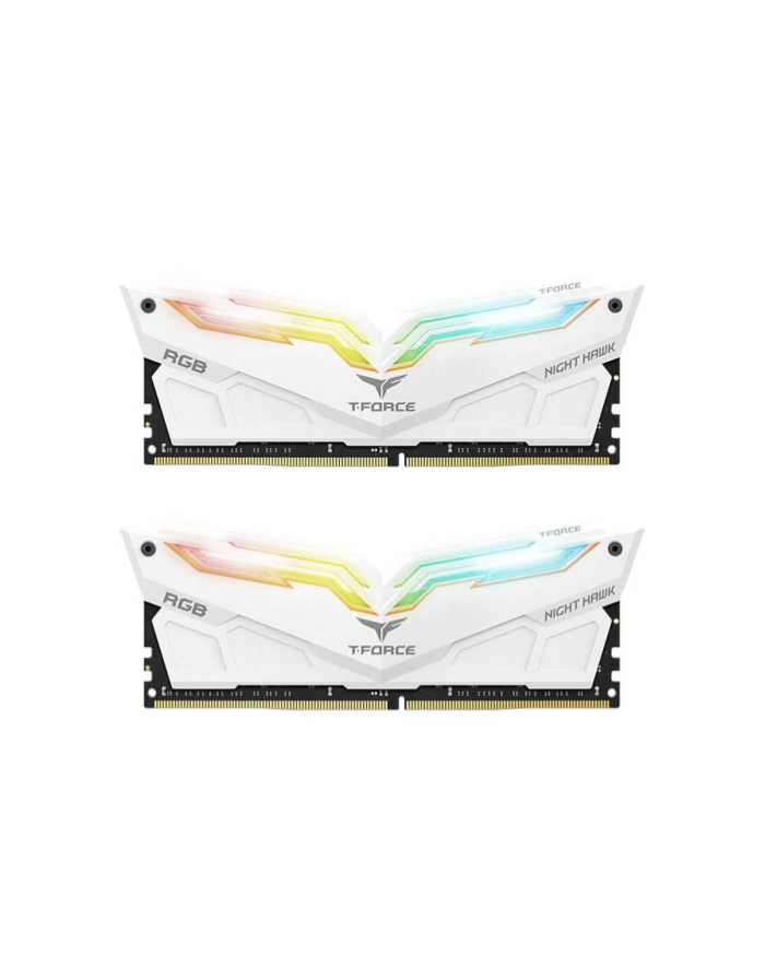 team group TEAMGROUP T-Force NIGHT HAWK DDR4 16GB 2x8GB 3200MHz DIMM CL16 1.35V RGB White Gen 2.0 główny