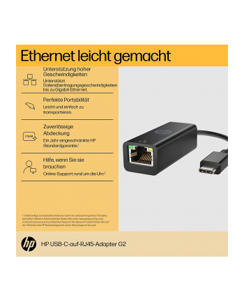 hp inc. HP Adapter USB-C do RJ45 G2 4Z534AA