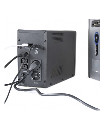 gembird Zasilacz UPS 2000VA Line-in 1xC14 3xC13 2xShuko USB RJ45 nr 2