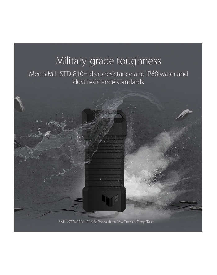 ASUS TUF Gaming A1—USB-C 3.2 Gen 2x1 SSD enclosure dual M.2 NVMe PCIe and SATA interfaces M.2 Q-Latch główny