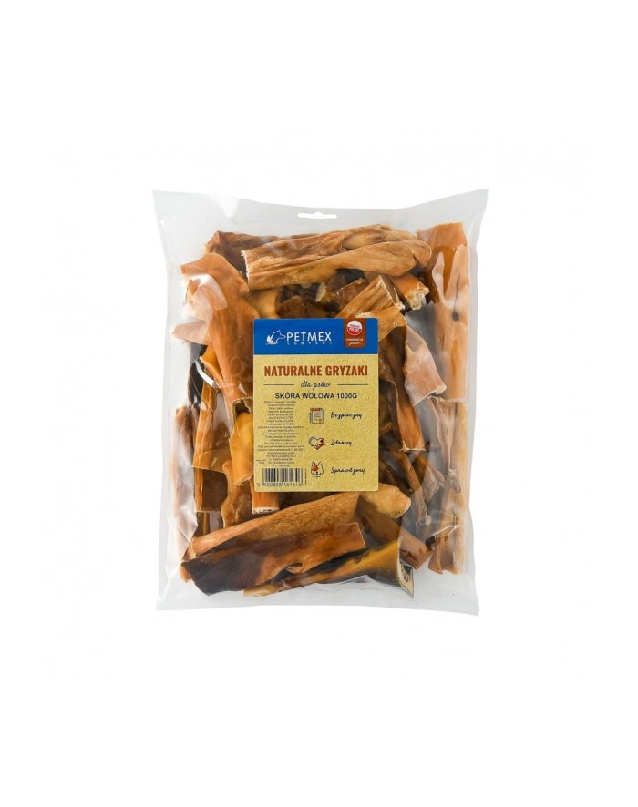 Gryzak dla psów PETMEX Skóra wołowa 15cm 1000g główny