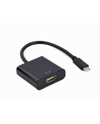 GEMBIRD Adapter USB-C do HDMI F czarny 4K30Hz 15 cm