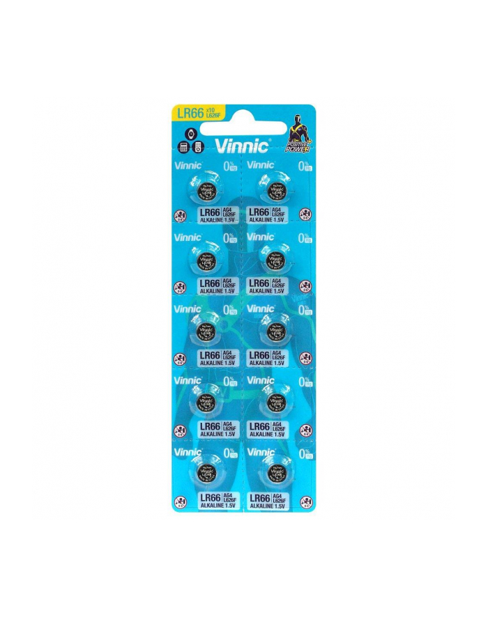 VINNIC BATERIE ALKALICZNE GUZIKOWE MINI G4/AG4/LR66 BLISTER 10 SZTUK L626F główny
