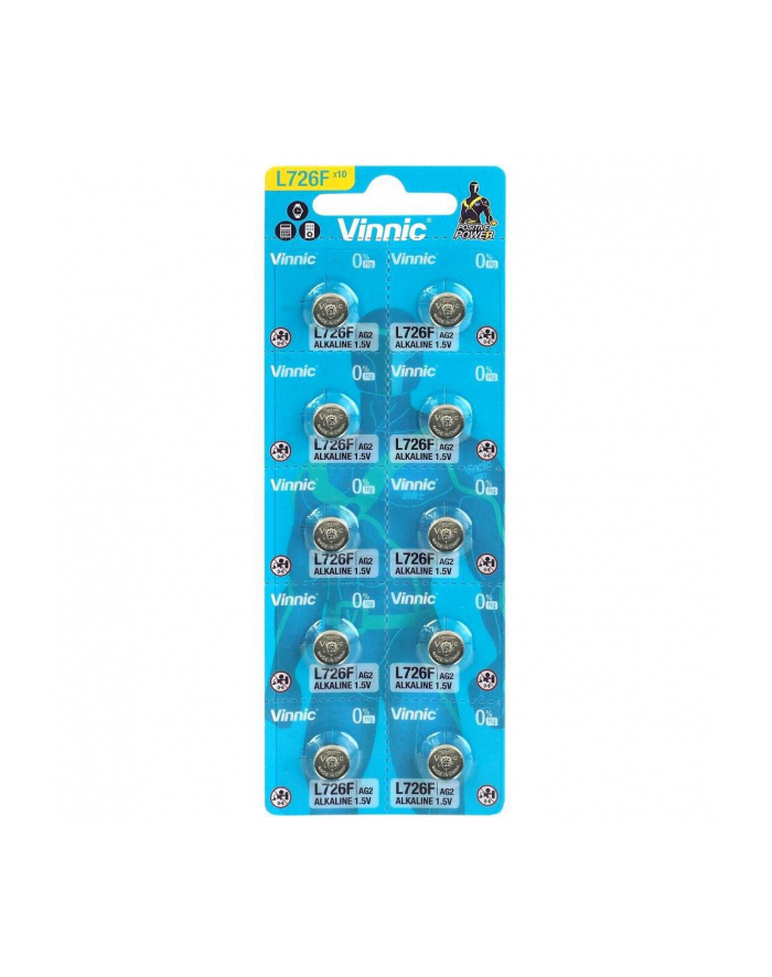 VINNIC BATERIE ALKALICZNE GUZIKOWE MINI G2/AG2/LR59 BLISTER 10 SZTUK L726F główny