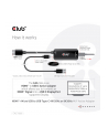 club 3d Adapter Club3D CAC-1336 HDMI™+ Micro USB to USB Type-C 4K120Hz or 8K30Hz M/F Active Adapter - nr 45