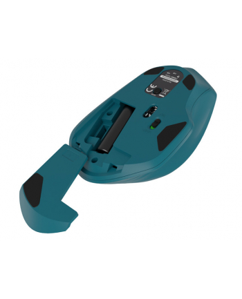 NATEC Mysz bezprzewodowa Siskin 2 1600DDPI Bluetooth 5.0 + 2.4Ghz niebieska