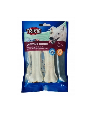 trixie Denta Fun Kości z nadzieniem z kaczki  10 cm  2 szt/70 g
