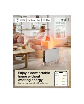 Grzejnik konwekcyjny Mill CO1200WIFI3 Biały nr 1